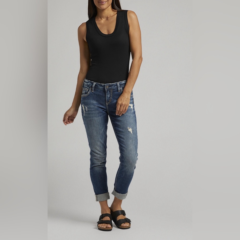 Silver Jeans Girlfriend Jeans